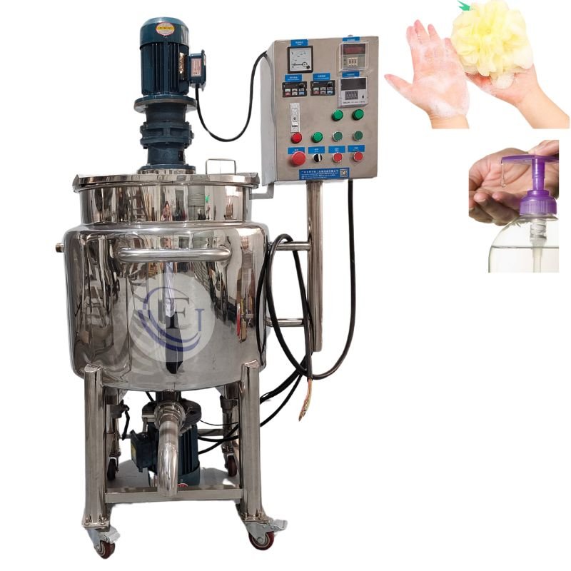 300L Shampoo Mixer Soap Liquid Detergent Gel Lotion Hand Wash Making Machine Mixer Mixing Tank Equipment for Liquid Soap